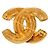 Spilla Chanel Vintage Matelassé Coco Mark D'oro - vista 2