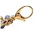 Portachiavi ciondolo Louis Vuitton Monogram Flower D'oro Porpora - vista 3