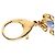 Portachiavi ciondolo Louis Vuitton Monogram Flower D'oro Porpora - vista 4