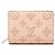 Louis Vuitton Monogram Mahina Portefeuille Claire Compact Wallet Rosa