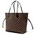 Borsa Tote Louis Vuitton Damier Neverfull MM Marrone - vista 2