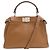 Borsa 2-Way Fendi Peekaboo Mini Selleria Marrone