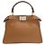 Borsa 2-Way Fendi Peekaboo Mini Selleria Marrone - vista 2