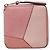 Cartera bi-fold con cremallera redonda Loewe Anagram Puzzle Rosa