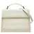 Borsa a mano in pelle bianca Saint Laurent Bianco