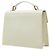 Borsa a mano in pelle bianca Saint Laurent Bianco - vista 2