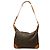 Bolso de hombro Louis Vuitton Monogram Boulogne 35 Castaño Monograma