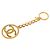Portachiavi Chanel Coco Mark placcato oro D'oro
