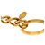 Portachiavi Chanel Coco Mark placcato oro D'oro - vista 4