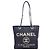 Borsa Tote Chanel A66939 Deauville PM Blu navy