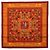 Silk In Hermès Hermes Carre 90 Early America Tuch Braun Mehrfarben