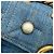 Borsa a tracolla Gucci GG Marmont Small in denim con catena Blu - vista 14