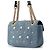 Borsa a tracolla Gucci GG Marmont Small in denim con catena Blu - vista 2