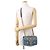 Borsa a tracolla Gucci GG Marmont Small in denim con catena Blu - vista 5