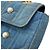 Borsa a tracolla Gucci GG Marmont Small in denim con catena Blu - vista 8