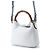 Borsa a mano piccola in pelle Gucci Diana Bamboo Blu chiaro - vista 2