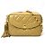 Borsa a tracolla Chanel Matelassé Diana con nappa e catena Nero Beige D'oro
