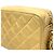 Borsa a tracolla Chanel Matelassé Diana con nappa e catena Nero Beige D'oro - vista 12
