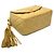 Borsa a tracolla Chanel Matelassé Diana con nappa e catena Nero Beige D'oro - vista 4