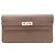 Hermès Cartera Hermes Kelly Long en Etoupe Gray Gris pardo
