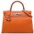 Hermès Orange Togo Kelly II Retourne 35 Naranja