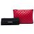 Clutch Chanel Red Medium Quilted Lambskin O Case Rosso - vista 6