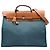 Hermès Blue Toile Herbag Zip 39