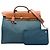 Hermès Blue Toile Herbag Zip 39 - vista 6