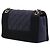 Chanel Blue Small Bicolor Quilted Grosgrain Satin Small Mademoiselle Double Flap Blu navy - vista 2