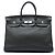 Hermès Gray Clemence Birkin Retourne 40 Castaño Gris antracita