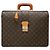 Louis Vuitton Brown Monogram Serviette Fermoir Marrom