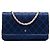 Portafoglio Chanel Blue CC Satin Diamond Stitch Wallet On Chain Blu navy