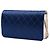 Portafoglio Chanel Blue CC Satin Diamond Stitch Wallet On Chain Blu navy - vista 2