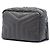 Saint Laurent LouLou Bowling Bag Small aus gestepptem Kalbsleder Grau - Ansicht 2