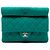 Clutch Roll Chanel in jersey trapuntato verde CC