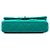 Clutch Roll Chanel in jersey trapuntato verde CC - vista 3