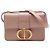 Dior 30 Montaigne Flap in pelle marrone Carne