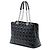 Borsa Shopping Lady Dior Soft Zipped Large in Vernice Cannage Nero Dior - vista 2