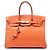 Hermès Orange Epsom Birkin Retourne 35 Arancione