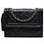 Chanel Black Quilted Lambskin Tassel Flap Nero