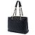 Borsa Chanel Black Caviar Grand Shopping Tote Nero - vista 2
