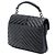 Saint Laurent College Satchel aus Lammleder mit Chevron-Steppung in Schwarz, Medium - Ansicht 2