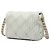 Chanel White Mini Pleated Calfskin Chain Soul Flap Bianco Crudo - vista 2
