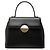 Borsa Givenchy in pelle nera con manico superiore Nero