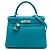 Hermès Blue Chevre Mysore Kelly II Retourne 28 Turchese