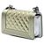 Chanel Gold Small Bicolor Quilted Metallic Patent Boy Flap D'oro - vista 2