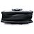 Custodia per telefono Chanel in tweed nero e PVC con catena - vista 3