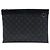 Louis Vuitton Black Monogram Eclipse Discovery Pochette GM Nero