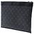 Louis Vuitton Black Monogram Eclipse Discovery Pochette GM Nero - vista 2