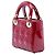 Dior Red Mini Patent Cannage Lady Dior Rosso Bordò - vista 2